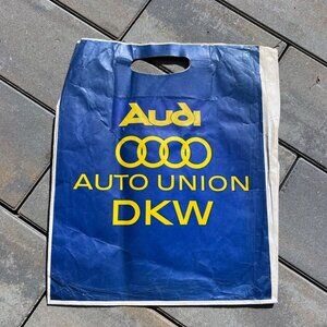 1960s Audi Car Dealer Advertising Bag Vintage